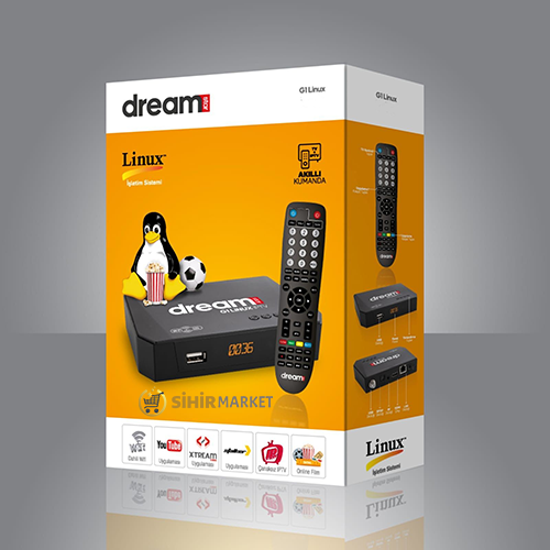 DREAMSTAR G1 LINUX UYDU ALICISI KUTULU