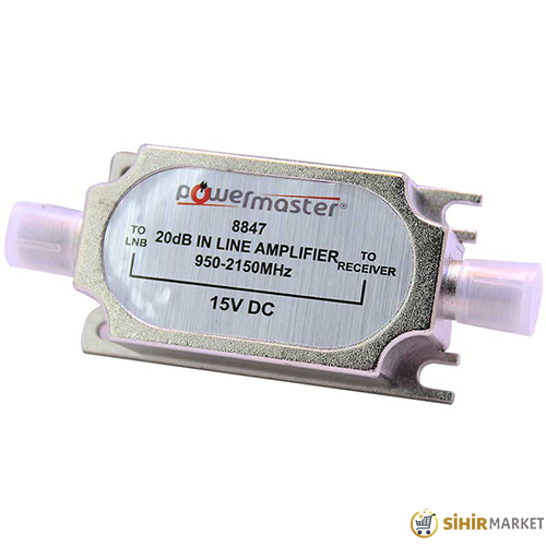 POWERMASTER  LNB HAT KUVVETLENDİRİCİ 20DB 950-2150 MHZ IN-LINE ANFİ * ACR-5230F