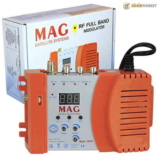 MAG 1474 AV GİRİŞLİ LED EKRANLI RF FULL BAND MODÜLATÖR