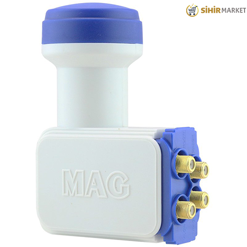 MAG DÖRTLÜ SANTRAL LNB ALTIN UÇLU SHARP CHİP 0.1DB