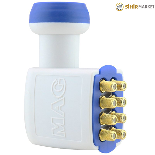 MAG SEKİZLİ LNB OCTO ALTIN UÇLU SHARP CHİP 0.3DB