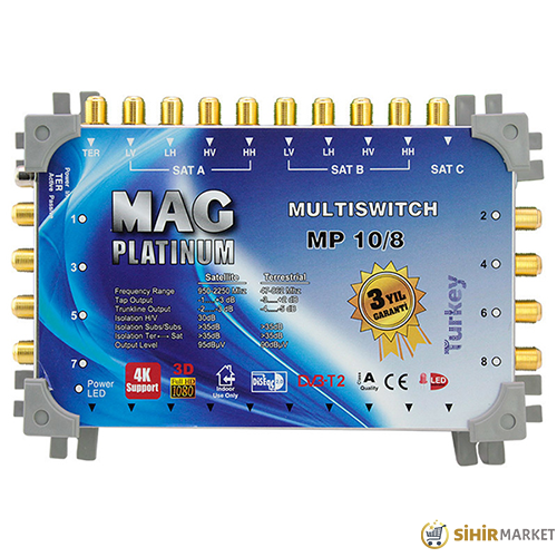 MAG PLATINUM 10*8 SONLU UYDU SANTRALİ