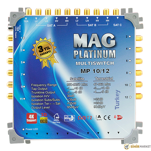 MAG PLATINUM 10*12 SONLU UYDU SANTRALİ