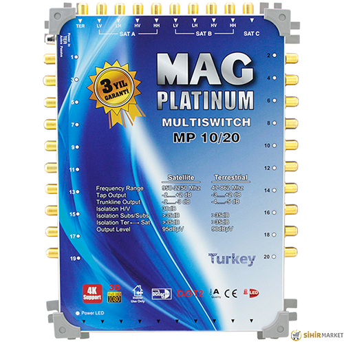 MAG PLATINUM 10*20 KASKATLI UYDU SANTRALİ