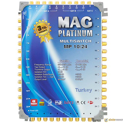 MAG PLATINUM 10*24 SONLU UYDU SANTRALİ 