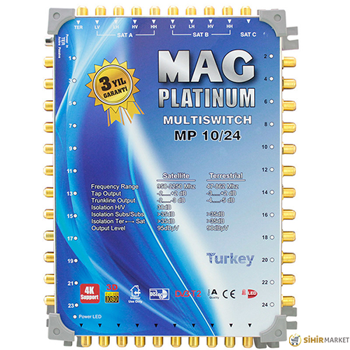 MAG PLATINUM 10*24 KASKATLI UYDU SANTRALİ