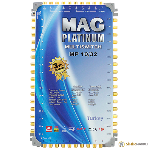 MAG PLATINUM 10*32 SONLU UYDU SANTRALİ