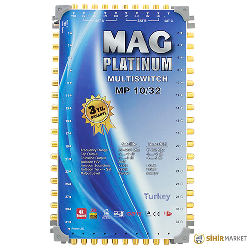 MAG PLATINUM 10*32 KASKATLI UYDU SANTRALİ 