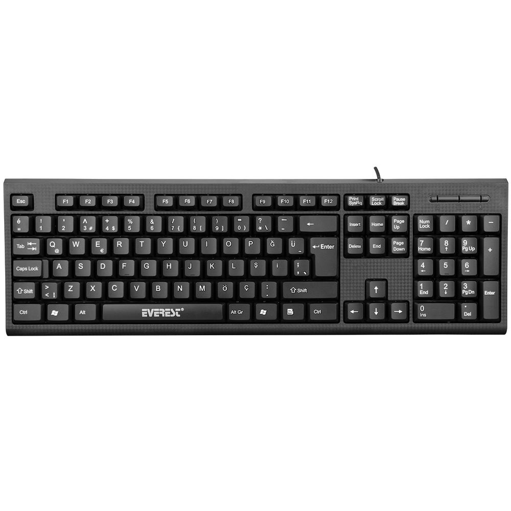 EVEREST KB-871U KABLOLU USB STANDART TÜRKÇE Q KLAVYE 