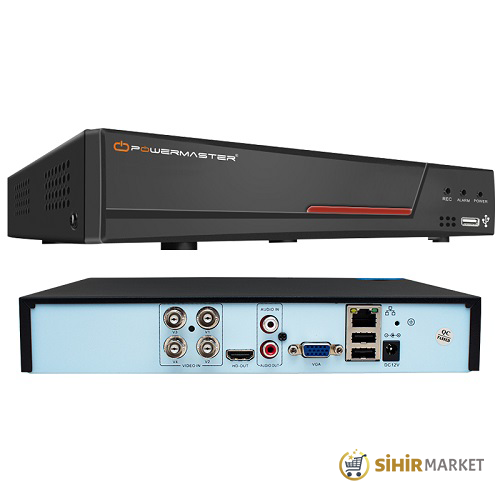 POWERMASTER PM-4410 AHD-TVI-IP-CVI-ANALOG-XVI 5MPN DVR KAYIT CİHAZI H265