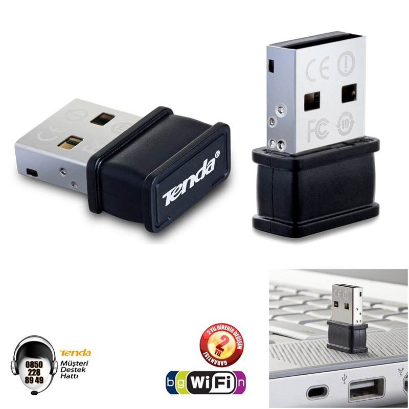 TENDA W311MI WIFI 150 MBPS 2.4GHZ USB 2.0 KUTULU ADAPTÖR