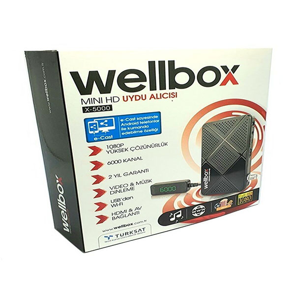 WELLBOX X-5000 MİNİ HD UYDU ALICISI