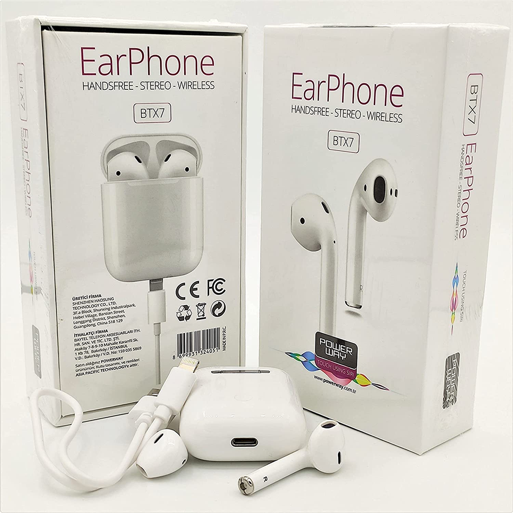 POWERWAY BTX-7 AIRPODS IPHONE KULAKLIK 