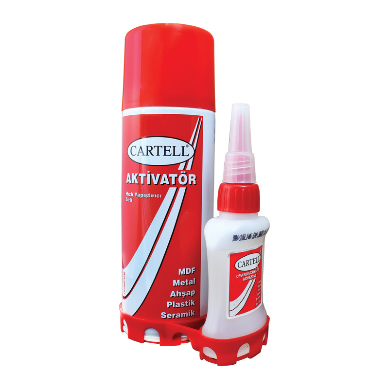 CARTELL HIZLI YAPIŞTIRICI SETİ (AKTİVATÖR) 200ML