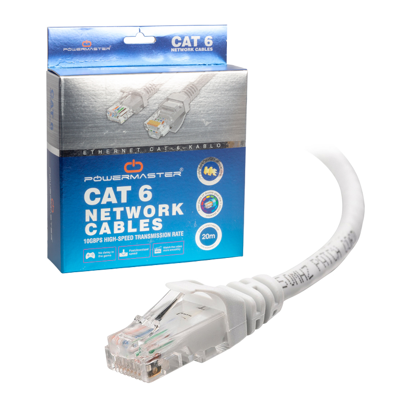 KABLO.CAT6 20 METRE GRİ KUTULU POWERMASTER
