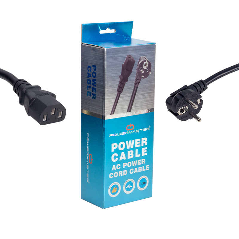 POWERMASTER PM-568 3X1 MM C7 NOTEBOOK  POWER KABLO 1.5M-YONCA KABLO KUTULU