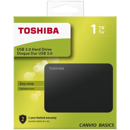 TOSHİBA CANVİO BASICS 1 TB HDTB410EK3AA 2.5 USB 3.0 Taşınabilir Disk