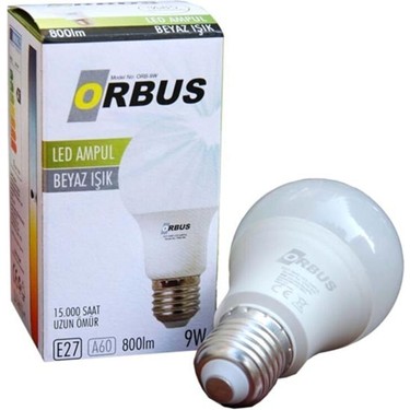 ORBUS ORB-9W E27 9 WATT E27 800 LMN BEYAZ LED AMPÜL
