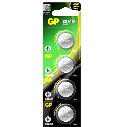 GP CR2025 3 VOLT LİTYUM PARA PİL TEKLİ